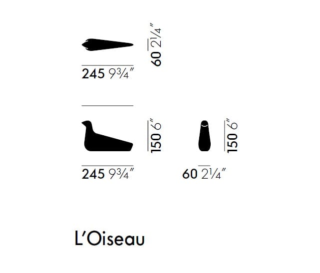 Кленовая скульптура VITRA L‘OISEAU ARCH-00005206 - Вид №2