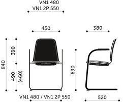 profim Консольный стул из ткани с подлокотниками со встроенной подушкой Com sun-id-1492316 - Вид №6