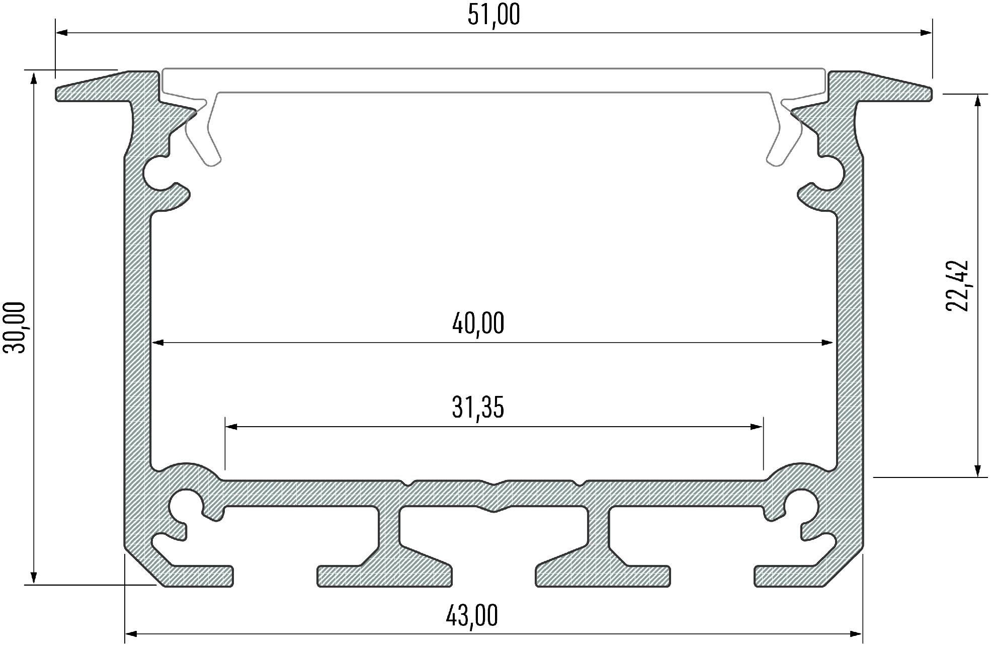 Lumines Lighting Линейный световой профиль для светодиодных модулей  10-0124-10  - Вид №5