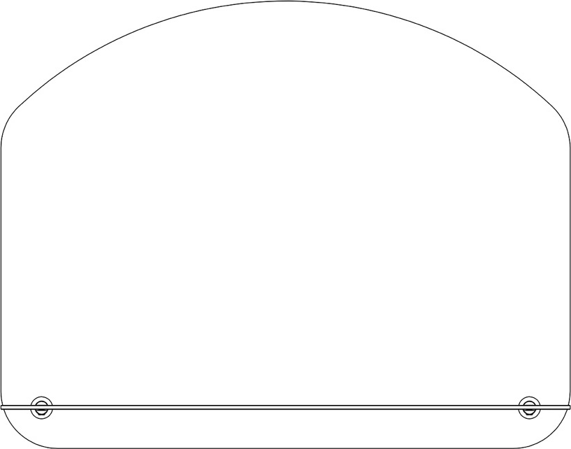 BY 0517 Зеркало с полочкой 60 cm EVOFORM Optima - Вид №1