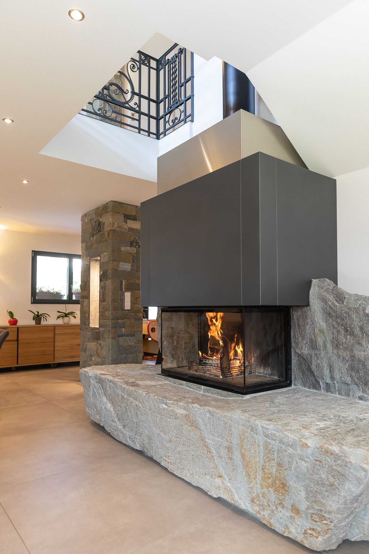 Стальной тройной фасад дровяной камин RÜEGG RIII ARCH-00096769 - Вид №4