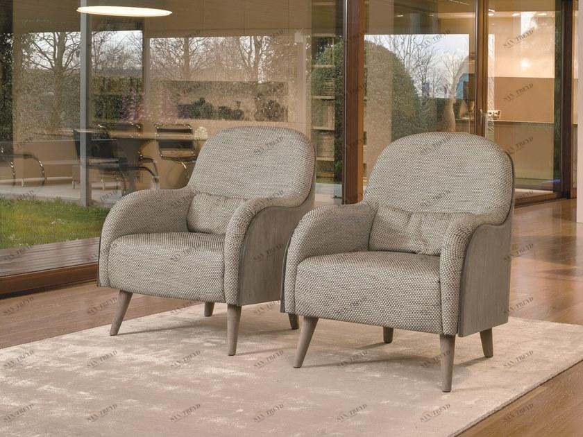 CTS SALOTTI Кресло из ткани с подлокотниками sun-id-1355968