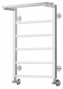 4660059582474 СТАНДАРТ Контур с полкой П6 500х700 Полотенцесушитель TERMINUS RAL 9005 матовый
