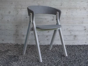 Bedont Стул из фанеры и ткани с открытой спинкой 20.20