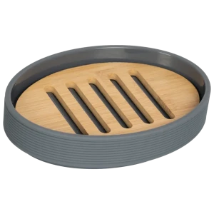 Мыльница SWENSA Koi — стильный аксессуар для ванной в сером цвете 89380222