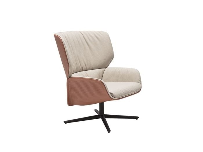 Спицевое вращающееся кресло с высокой спинкой Andreu World Nuez Lounge BIO ARCH-00062083 - Вид №1