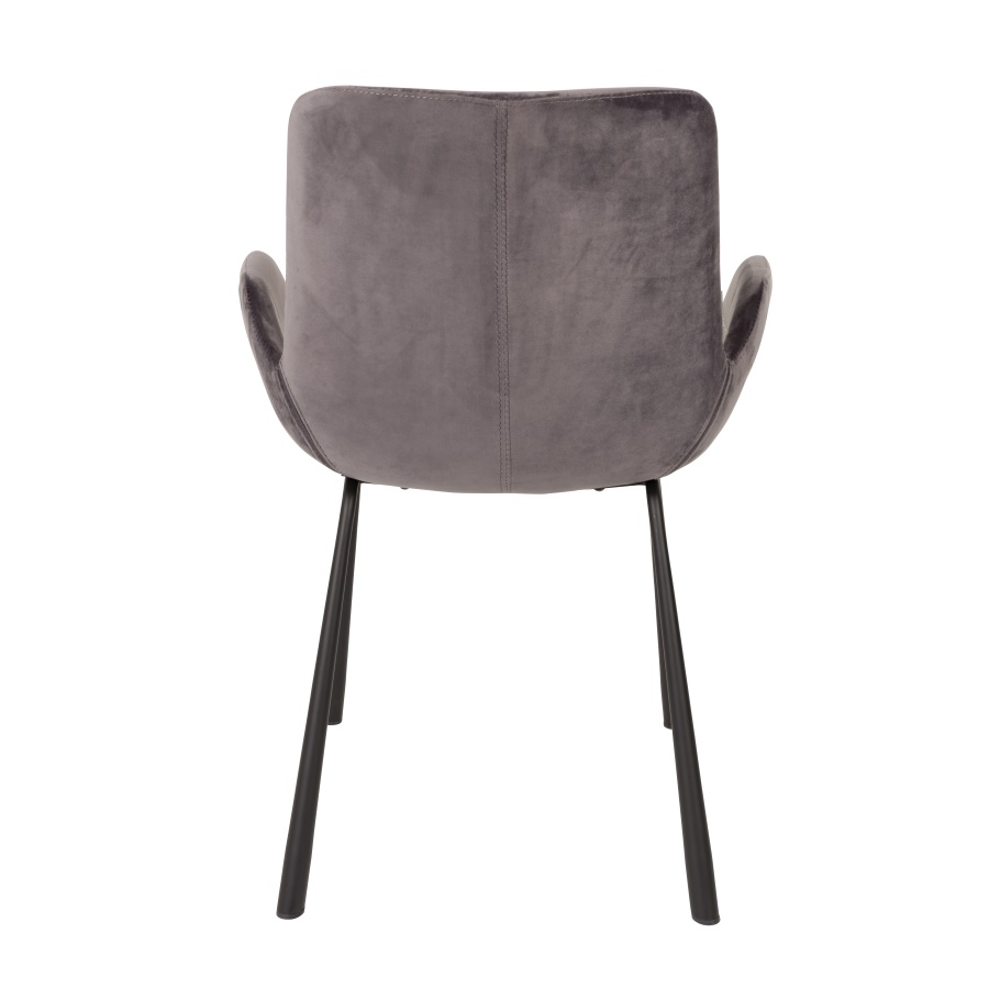 Кресло Brit темно-серое на тонких ножках Zuiver 1200142 - Вид №6