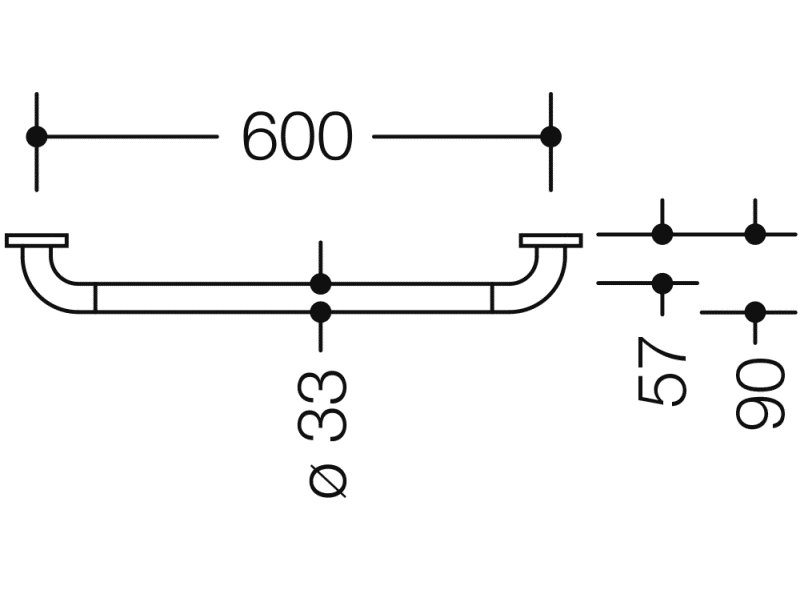 801.36.136 ручка для захвата HEWI Serie 477/801  - Вид №3