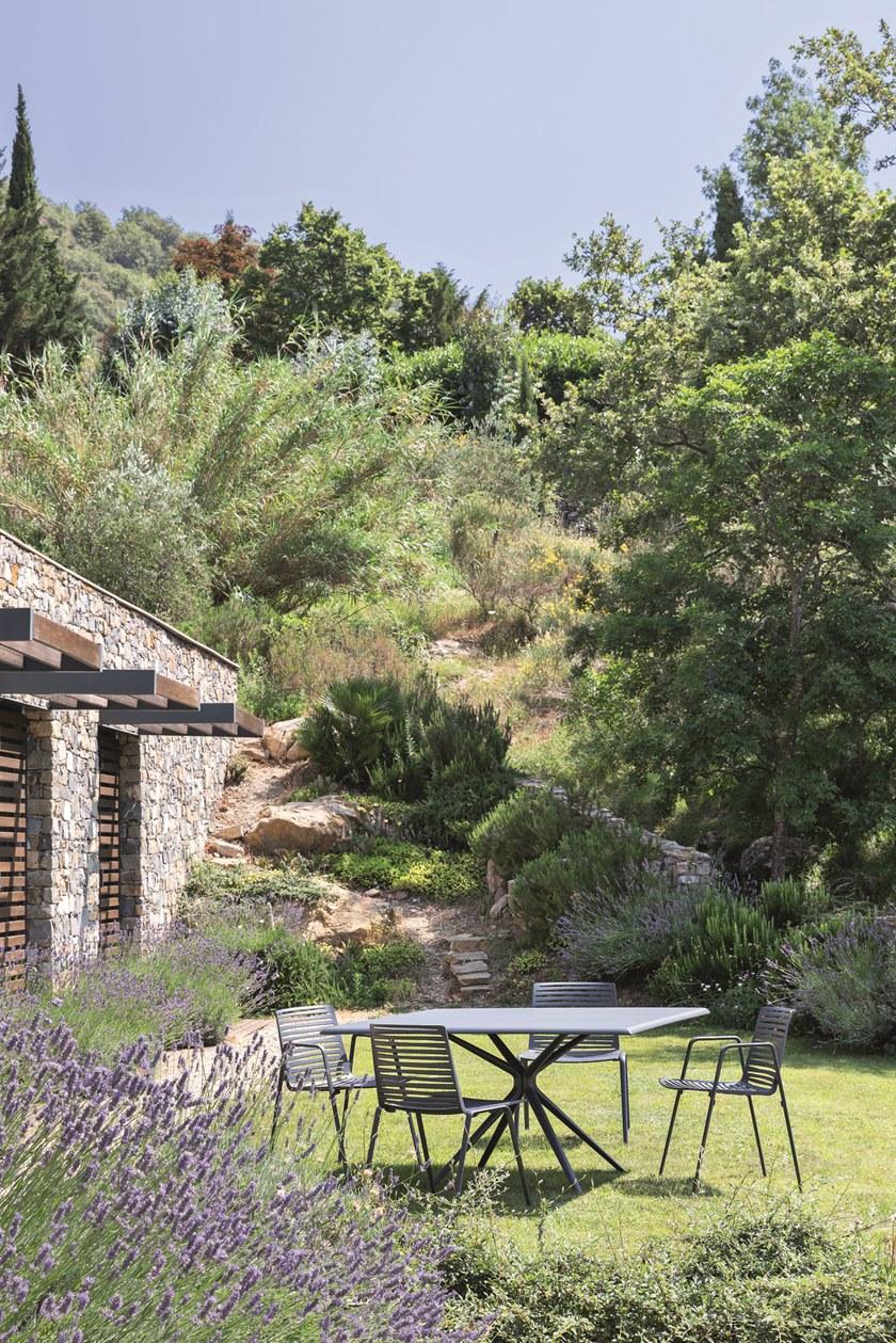 FAST Круглый садовый стол из камня Moai 92t14p - Вид №5