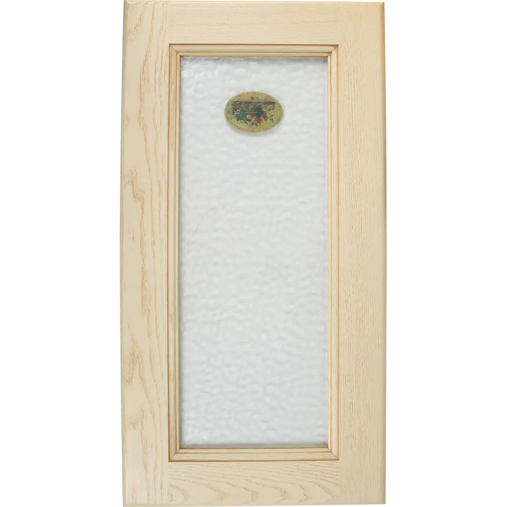 Фасад со стеклом Невель 39.7x76.5 см Delinia ID массив ясеня цвет кремовый STLM-2154307 - Вид №1