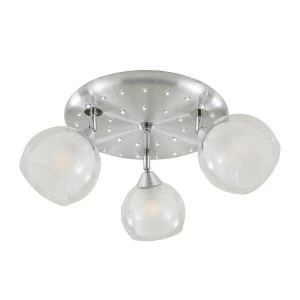 Спот потолочный белый с 3 плафонами Citilux "Самба" CL158132 CITILUX САМБА ХРОМ 00-3923829 Белый
