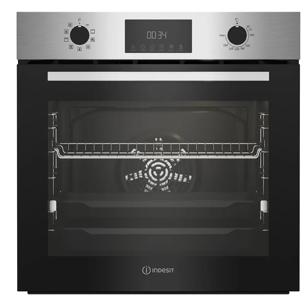 Электрический духовой шкаф Indesit IFE 3841 J IX 59.4x59.5 см конвекция цвет нержавеющая сталь 89376461 STLM-2137969 