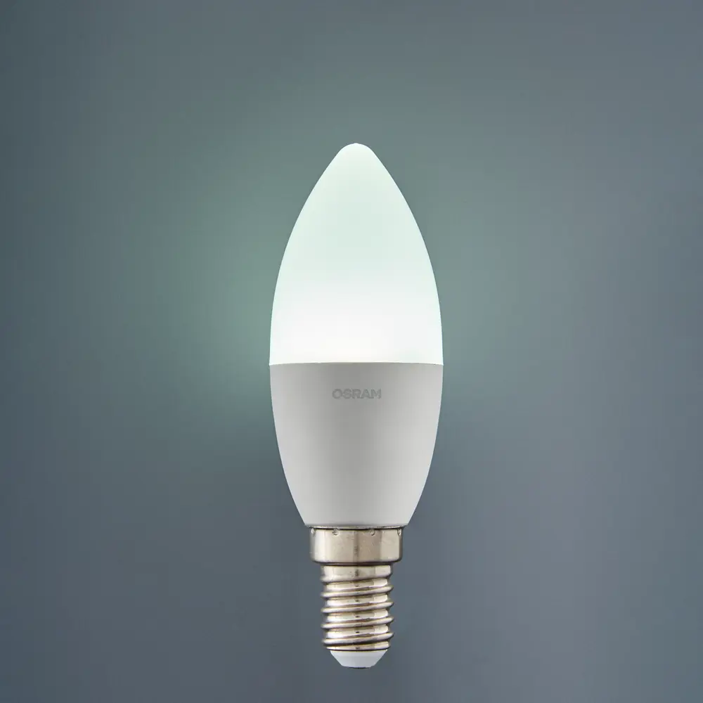 Лампа светодиодная Osram Antibacterial E14 220-240 В 7.5 Вт свеча 806 лм холодный белый свет 82807742 STLM-2182200  - Вид №3