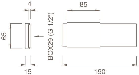 Ceadesign Настенный гидропрогрессивный смеситель Regolo Reg 30 - Вид №1