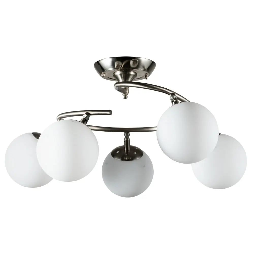 Люстра потолочная Arte Lamp Brooke 5 ламп 15 м² цвет хром 82717038 STLM-2158270 