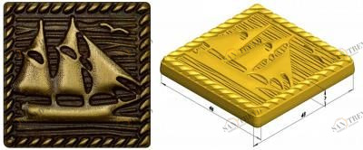 Вставка латунь Frigate 5х5 (52 шт) kavarti Kavarti (Каварти) sun-id-322912