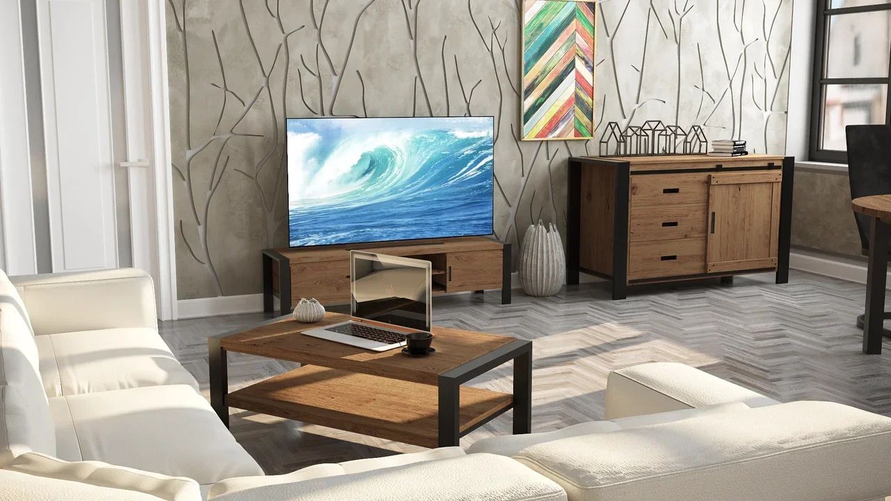 Тумба под телевизор светло-коричневая 150 Lugano VAVI LUGANO 132563 Коричневый - Вид №2