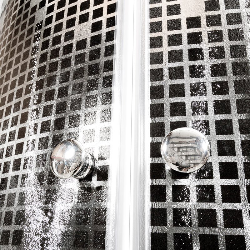 BМ4590 N LED BLACK Душевая кабина DETO Серия ВМ L 810 стандартная BLACK - Вид №3