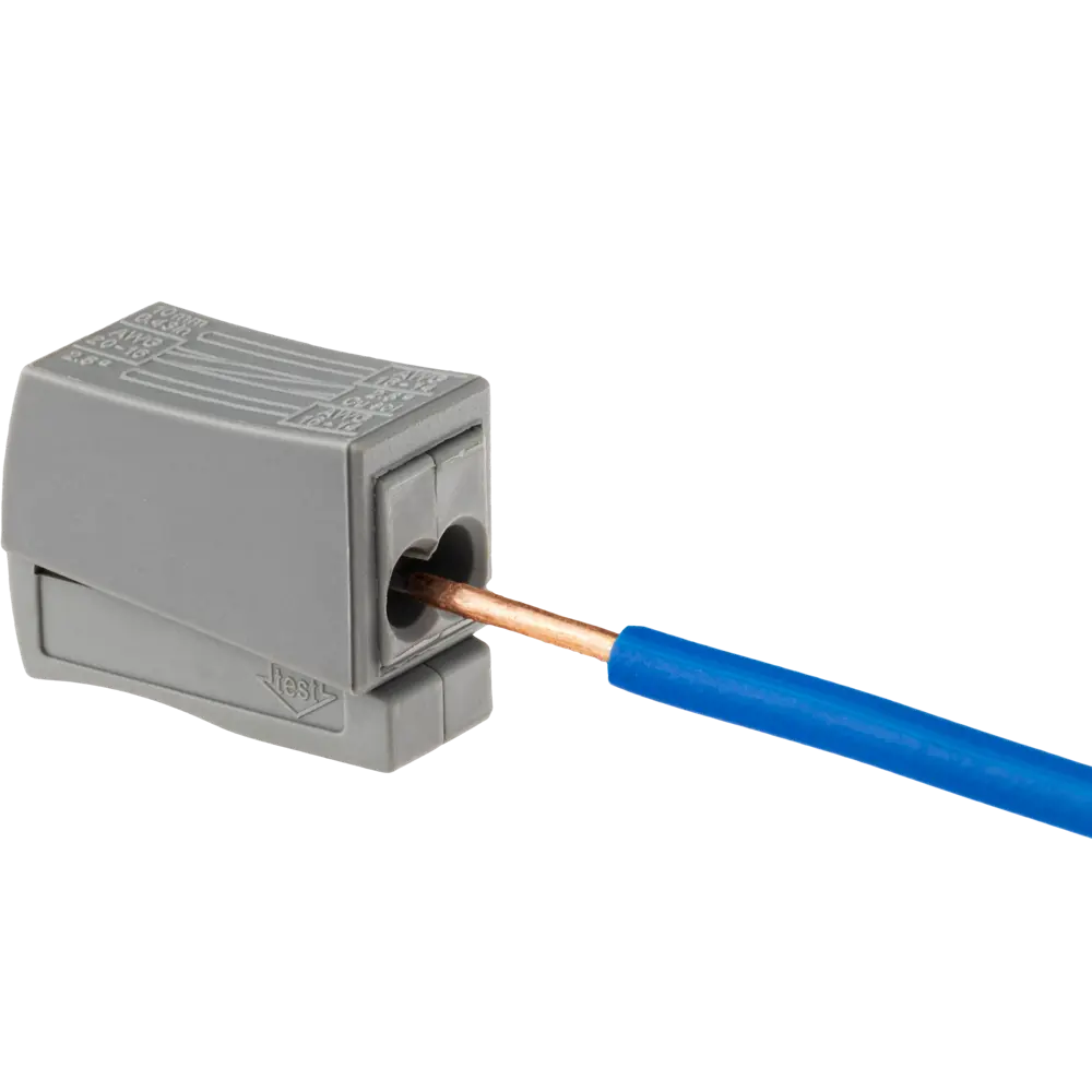 84509777 Клеммы соединительные монтажные Duwi СМК 224-112 2-проводные 1,0-2,5X2/0,5-2,5мм² серые 5шт 26735 5 STLM-1118068  - Вид №6