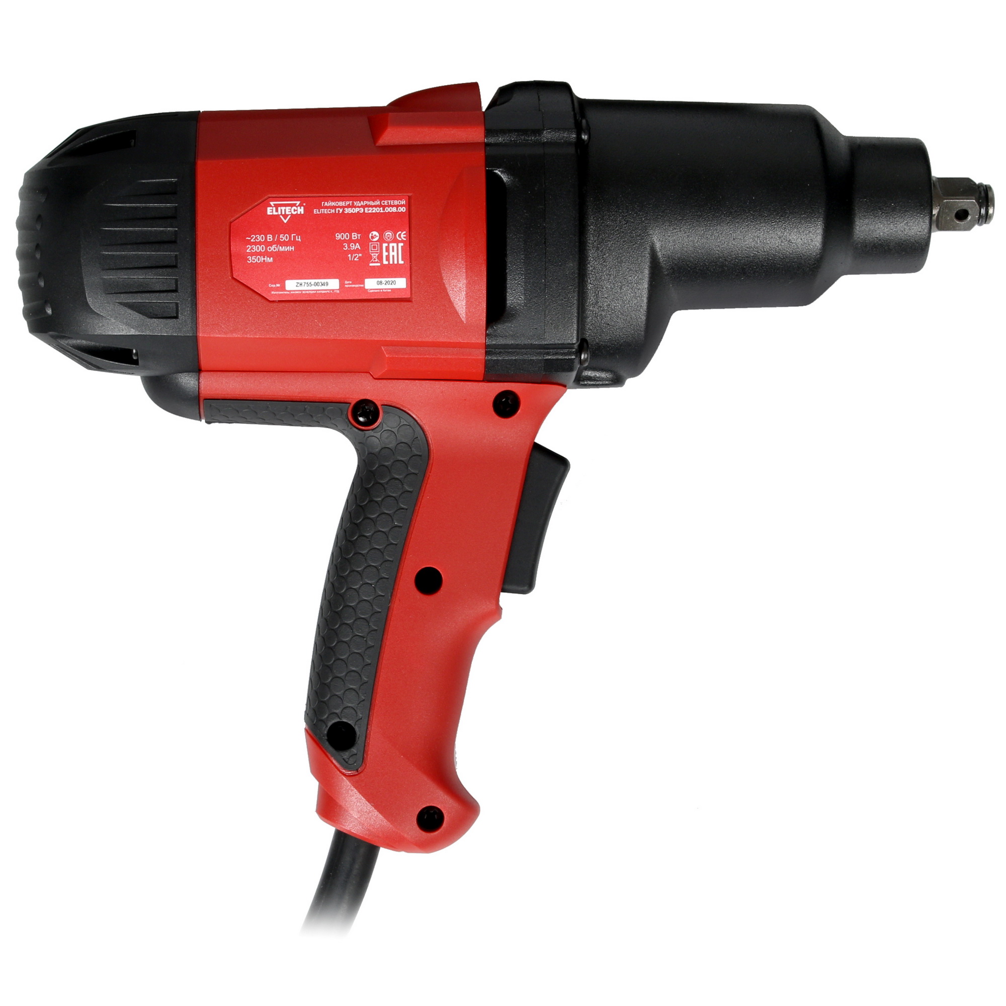 Гайковерт Elitech ГУ 350РЭ E2201.008.00 5309859 STDN-0149078 - Вид №1