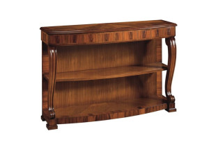 Деревянная прямоугольная консоль с полками