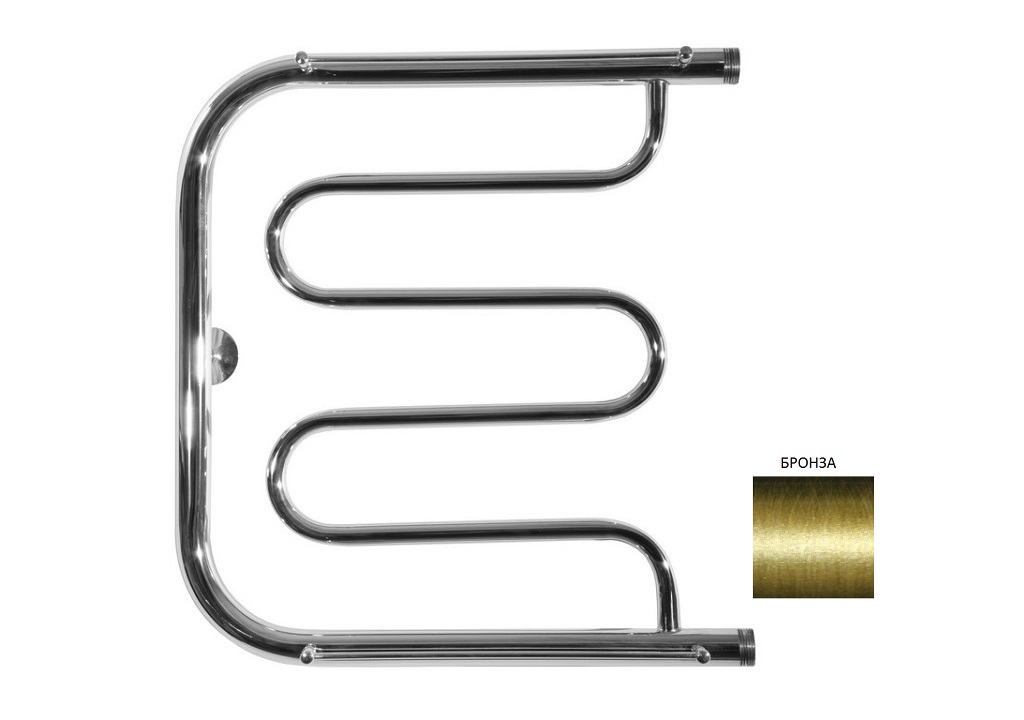 Полотенцесушитель водяной Aquanet Porto ПМ-1 600x400 бронза Порто 00234418 - Вид №1