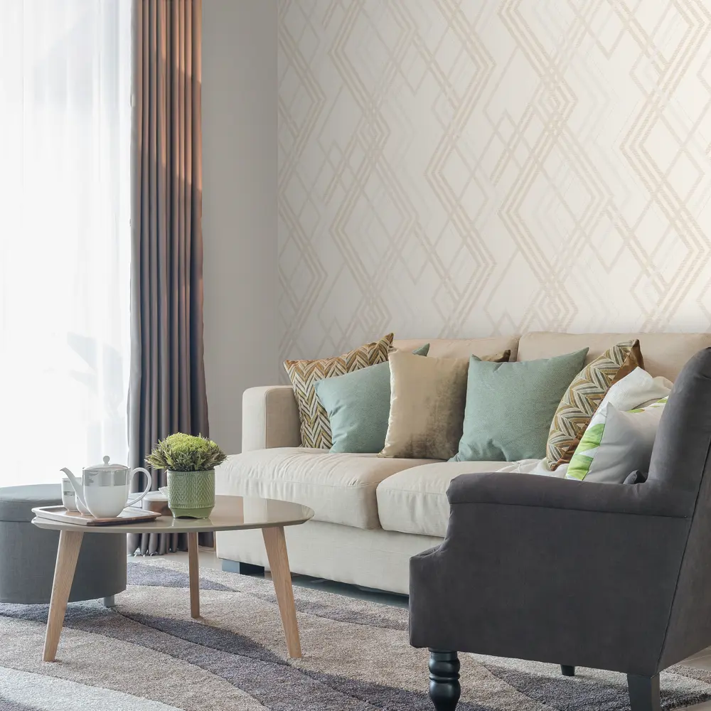 Обои флизелиновые Ateliero Jameson бежевые 1.06 м 889082 STLM-2118619 - Вид №3