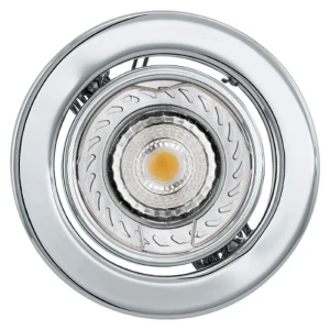 Светильник светодиодный встраиваемый Eglo Igoa под отверстие 76 мм 2.5 м² теплый белый свет цвет хром