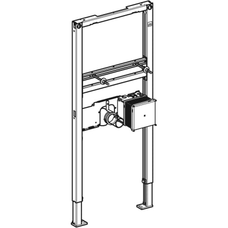 111.551.00.1 Инсталляция Geberit Duofix для раковины, 112 см, электронный вертикальный смеситель с функциональным блоком скрытого монтажа Geberit  - Вид №1