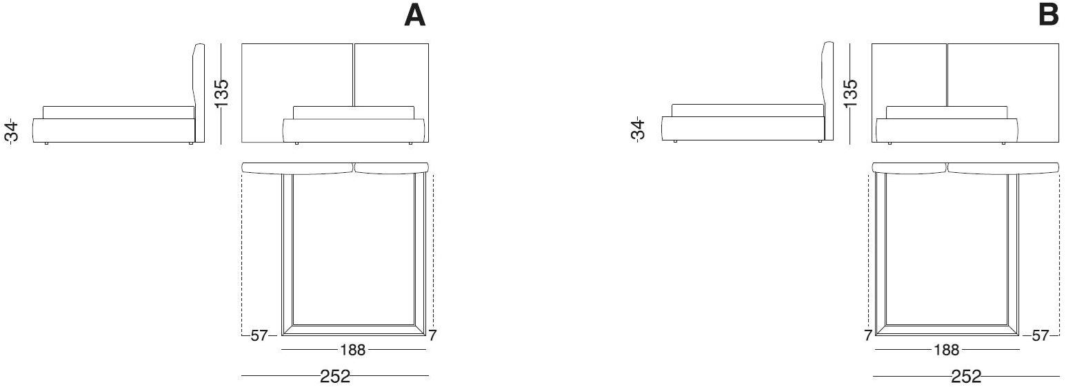 Vibieffe Кровать из ткани с мягким изголовьем 50 italo sun-id-1488722 - Вид №10