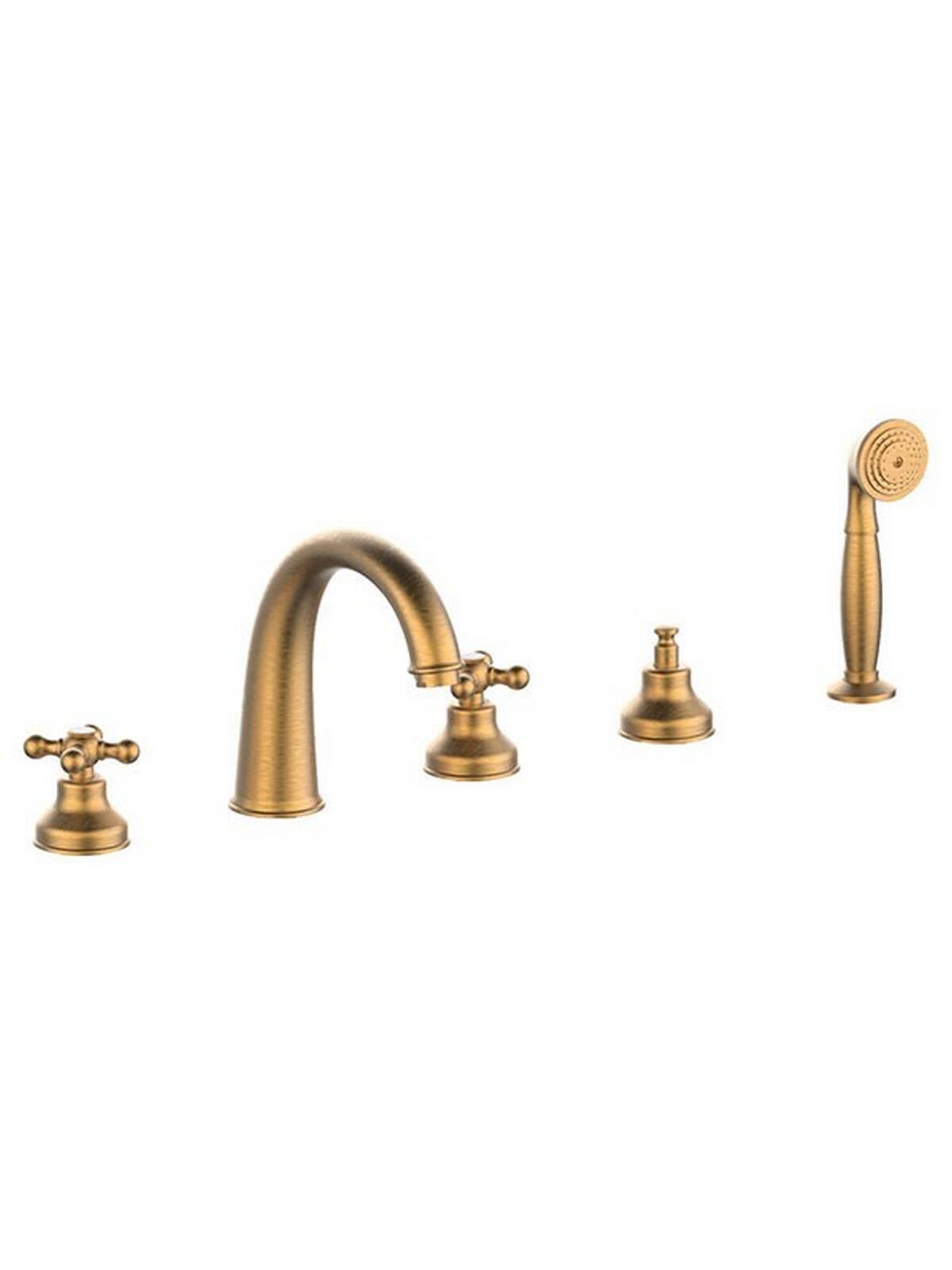 Набор для ванной с 5 отверстиями и ручным душем Rubinetterie Frattini Dedra ARCH-00034388 - Вид №2