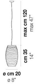 Vetreria Vistosi Подвесной светильник из стекла Damasco sun-id-1459078 - Вид №6