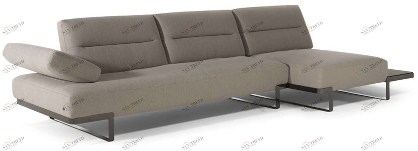 Natuzzi Модульный диван с шезлонгом и полкой для журналов sun-id-1378376