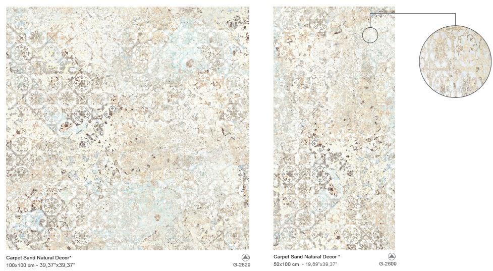 Aparici Настенная / напольная плитка из керамогранита с эффектом ткани Carpet sun-id-1495417 - Вид №17