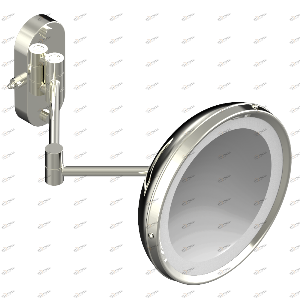 G00-669 Shaving magnifying mirror with light Thg-paris прочие артикулы THG Никель G00-669 CAT.B