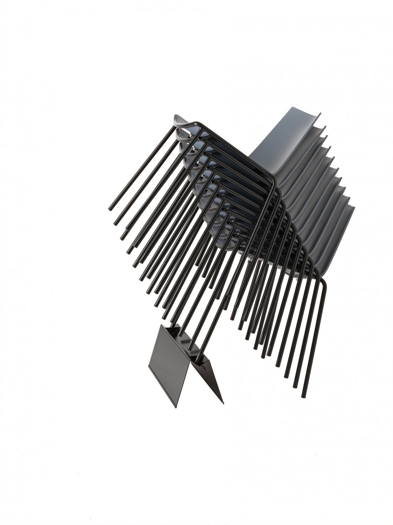 Cuba 620 Стул со стальным каркасом, 4 ножки. Полипропиленовая оболочка. Et al. Cuba - Вид №3