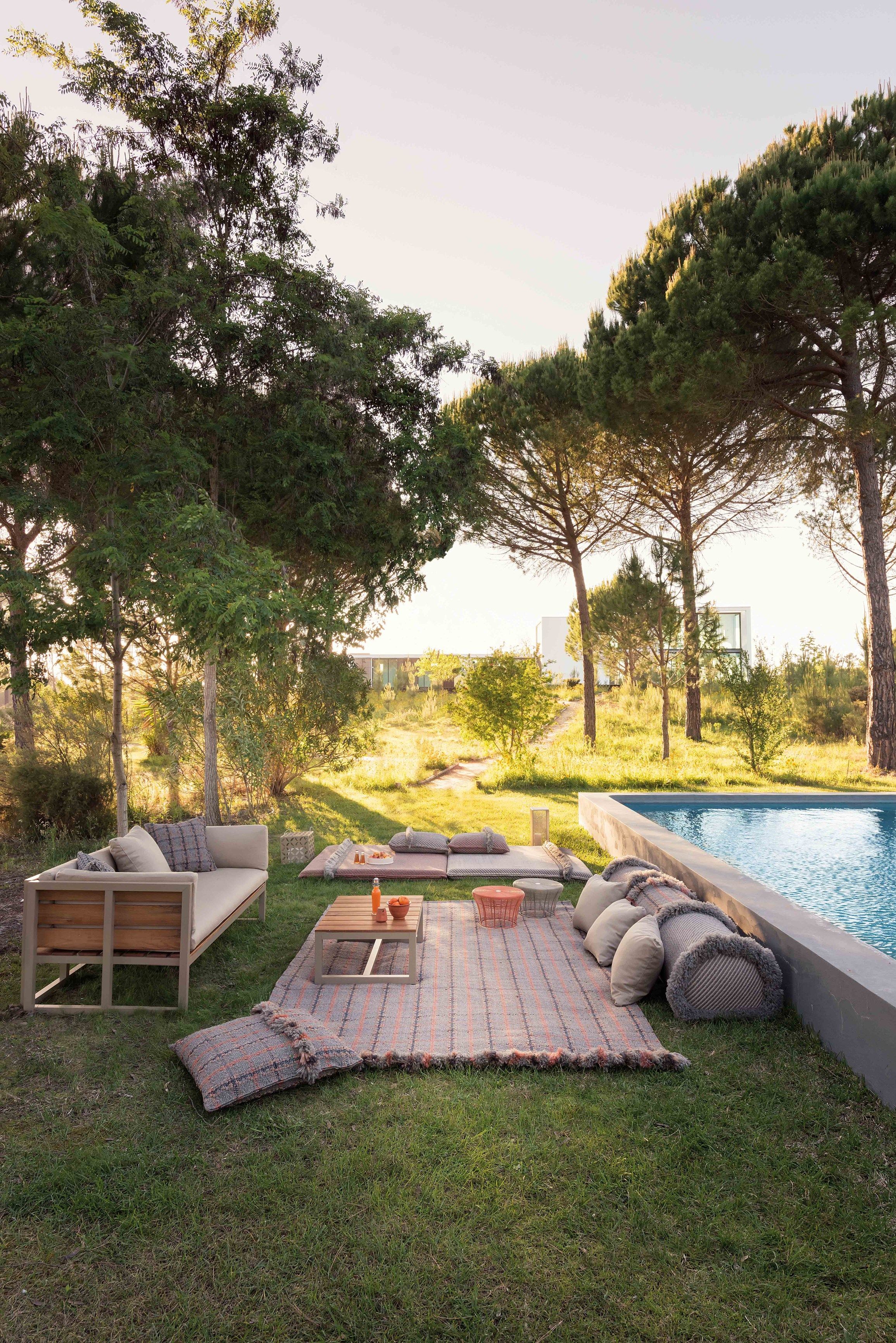 Наружная полипропиленовая квадратная подушка с рисунком GAN Garden Layers ARCH-00003456 - Вид №2