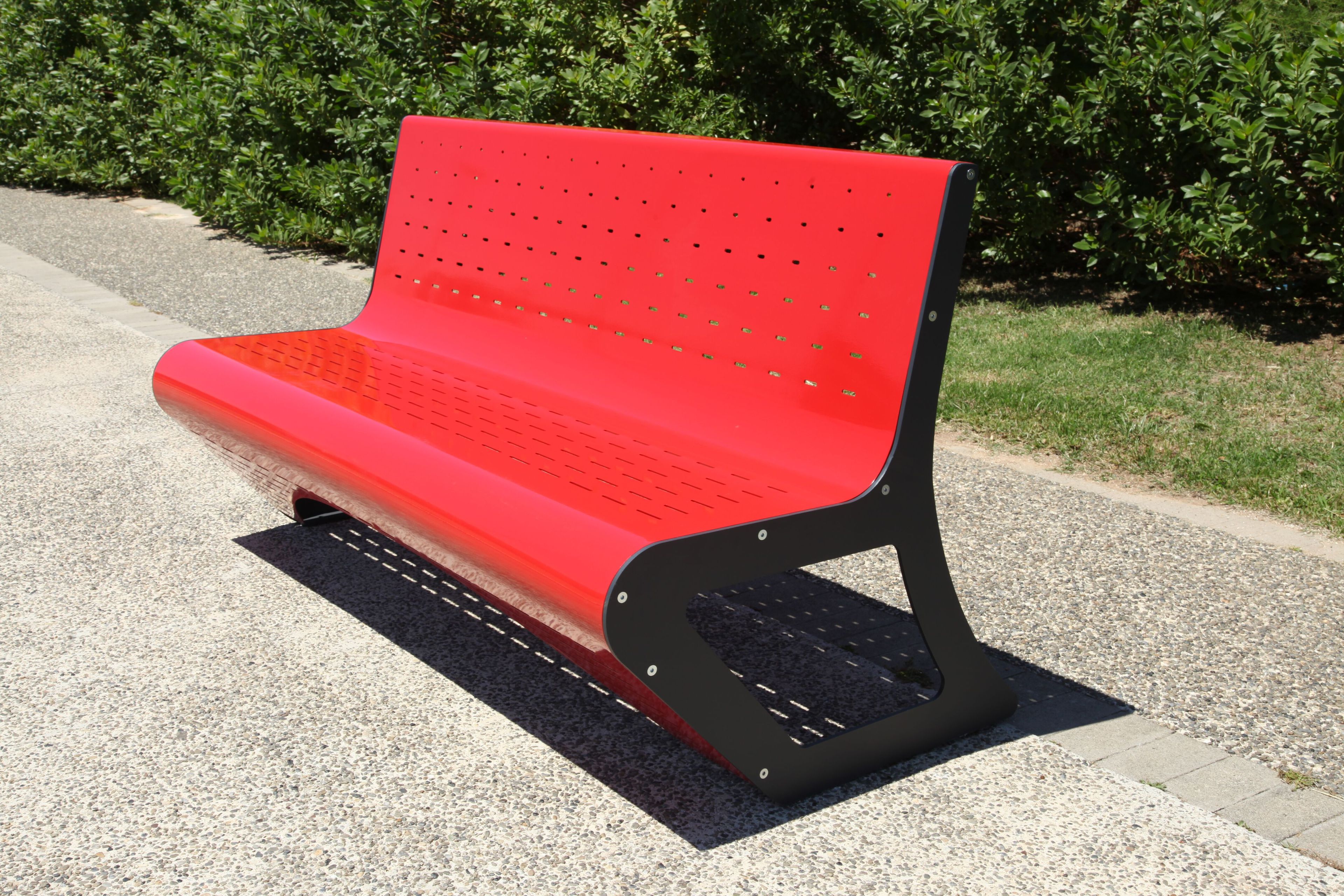 Стальная скамья со спинкой CITYSì SPACE ARCH-00140030 - Вид №6