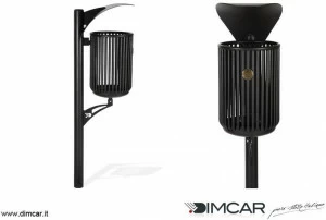 DIMCAR Подземный металлический контейнер с крышкой для использования вне помещений Elite 205