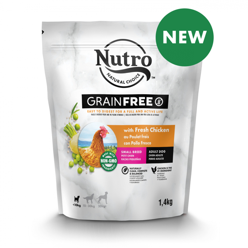 ПР0059445 Корм для собак для мелких пород со свежей курицей и экстрактом розмарина сух. 1,4кг NUTRO  - Вид №1
