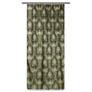 Штора на ленте «Веста» 160х260 см жаккард цвет зелёный