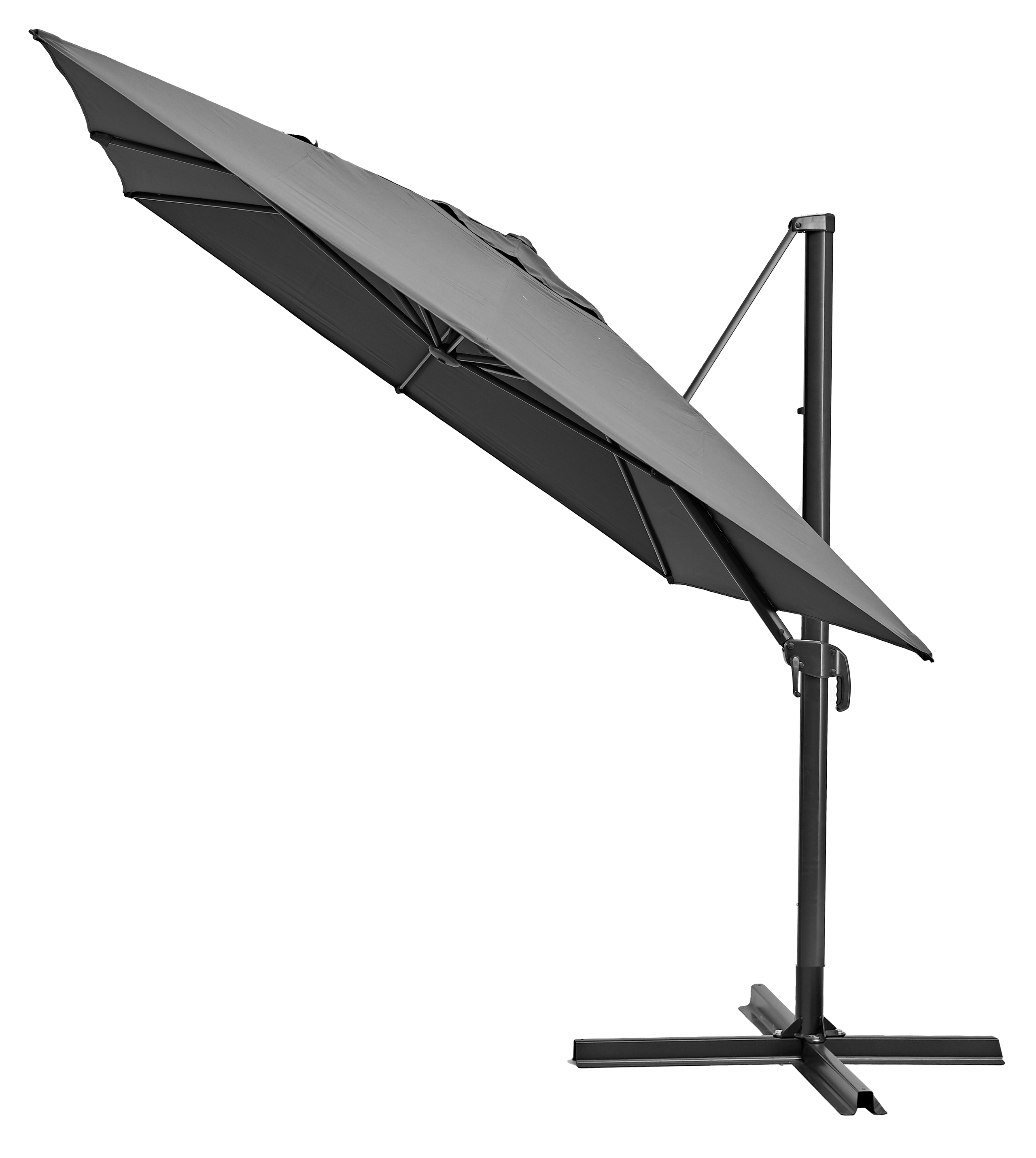 NATERIAL Зонт пляжный с боковой стойкой Aura 281x386 см, серый 82232818 STLM-0022480 - Вид №2