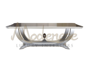 Деревянный прямоугольный журнальный столик