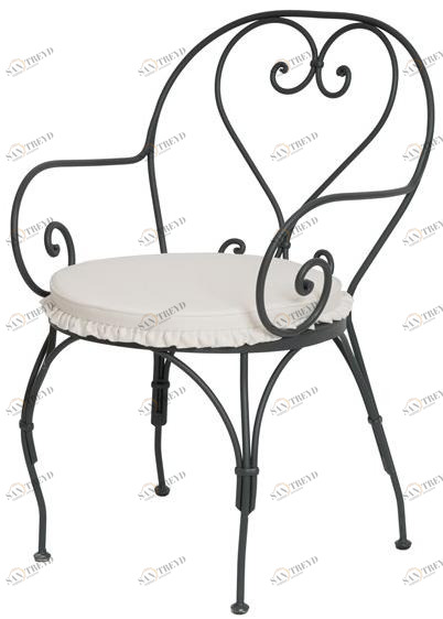 Unopiù Садовый стул из железа с подлокотниками Aurora Aupolg