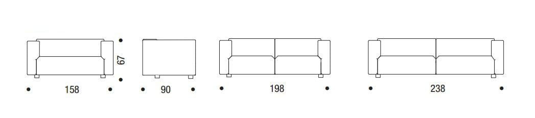 Съемный диван из ткани MDF Italia MATE 2012 ARCH-00043268 - Вид №3