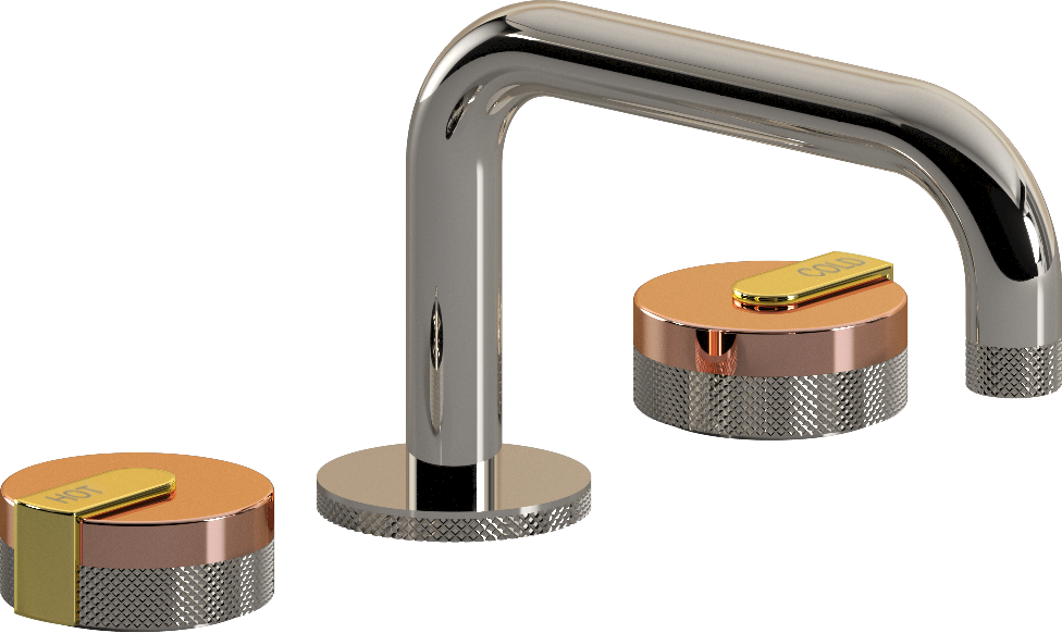 E-11510-R1RG-L1AU-PN Смеситель для умывальника на 3 отвертия GRAFF MOD+