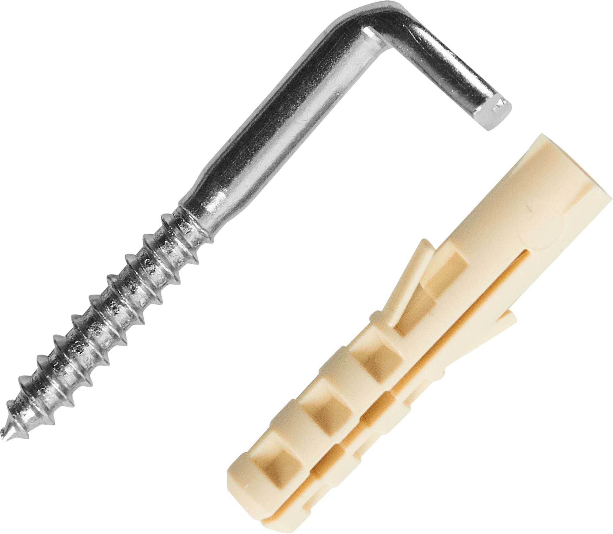 L-образный крюк-шуруп ЕВРОПАРТНЕР для навесных конструкций 5,1×50 мм 87825846