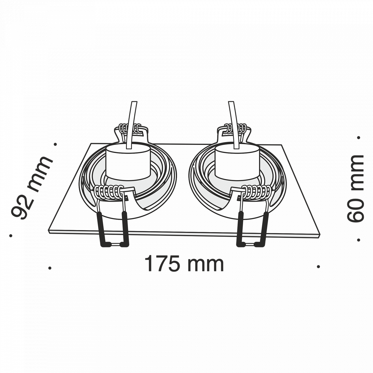 Встраиваемый спот белый Technical Atom DL024-02W TECHNICAL DOWNLIGHT 00-3957187 Белый  - Вид №6