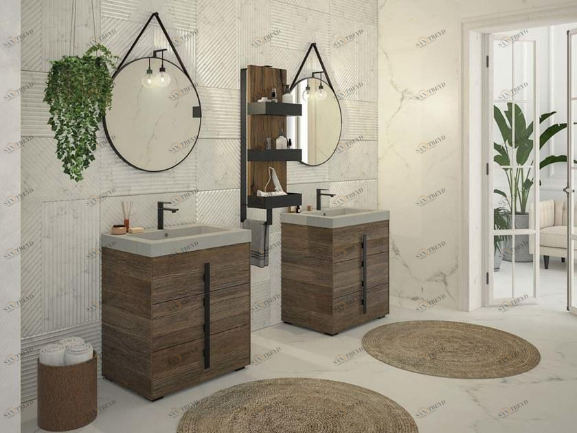 LEGNOBAGNO Двойная тумба под умывальник с ящиками Life sun-id-1377876