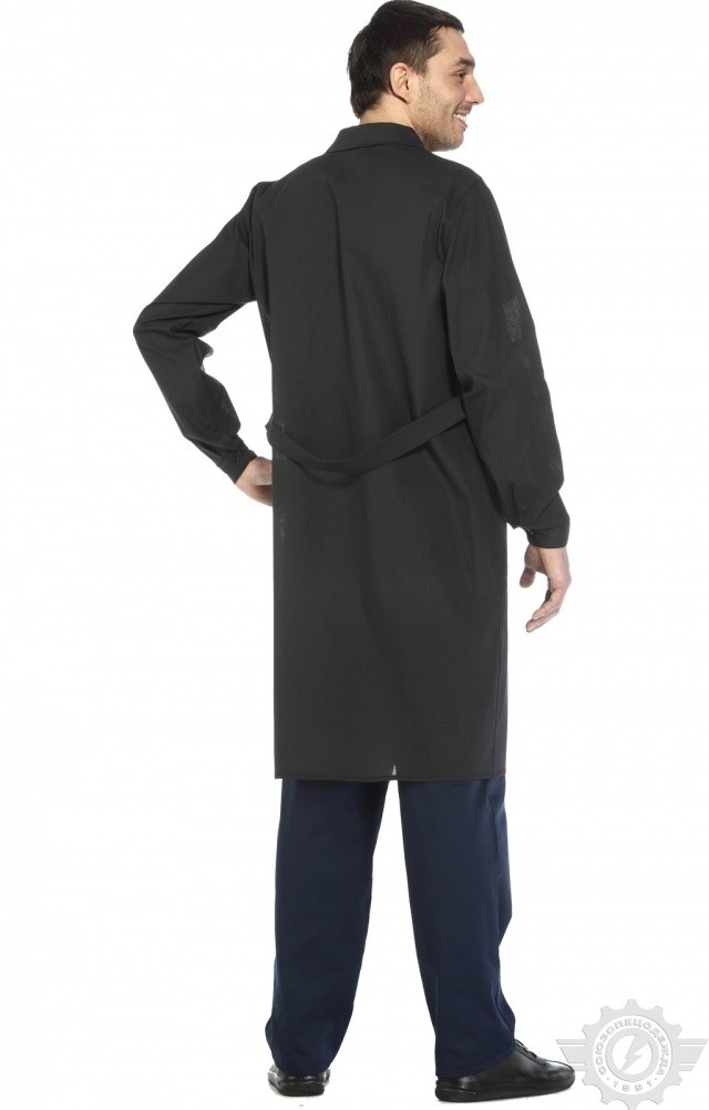 61707 Халат мужской темный  Одежда для обслуживающего персонала  размер 52-54/170-176 Спецодежда  - Вид №6